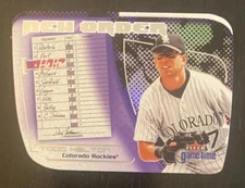 2001 Fleer Game Time New Order #10 NO Todd Helton Colorado Rockies
