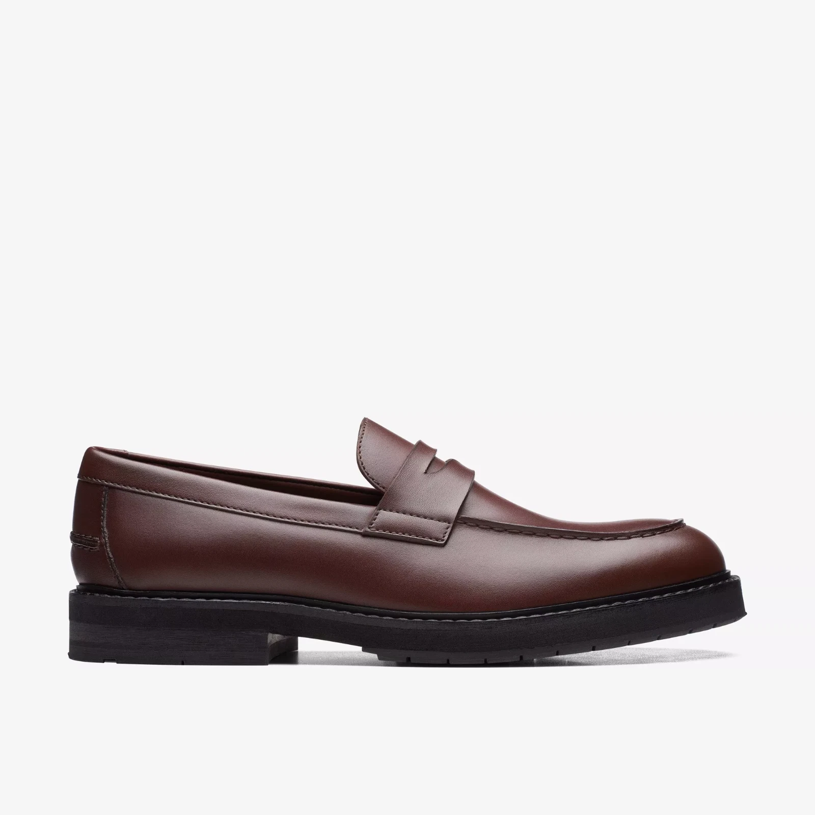 Mocassini uomo Clarks CRAFT NORTH LO pelle marrone inglese nuovi con scatola
