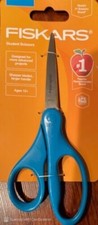 Fiskars Pointed Student Scissors - Blue Handle