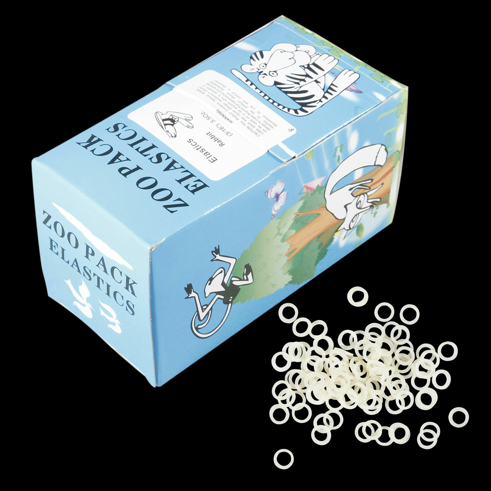 1 Pack (5000piece) Dental Orthodontic Elastics Bands Rabbit Force 3.5