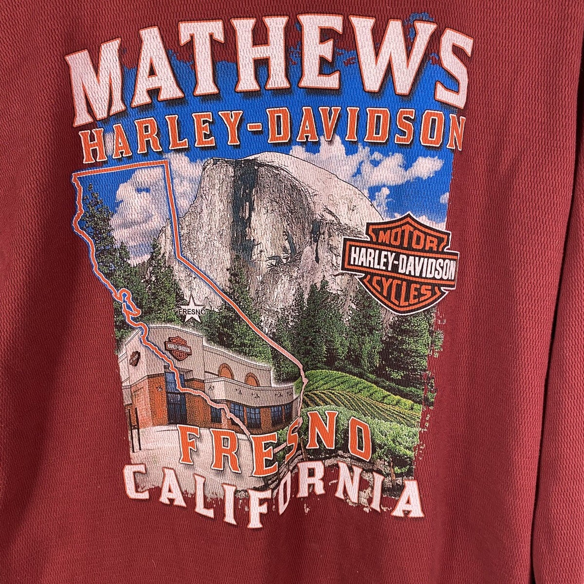 Vintage 2000 Harley Davidson Fresno, California Yosemite Thermal