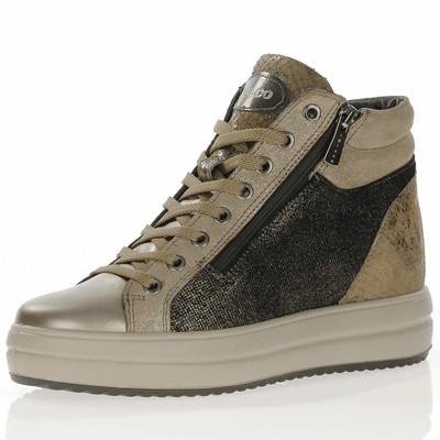IGI\u0026CO 8158722 sneakers zeppa interno donna pelle | eBay