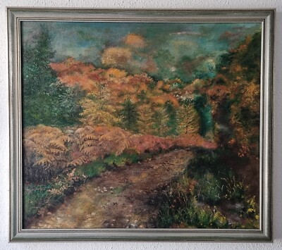 Original Harry Meyer - Öl auf Holz - Waldlandschaft - 1979 - signiert & gerahmt
