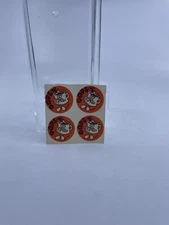 Vintage 1980s 80s Matte Trend Scratch n Sniff Sticker 4 Stickers Oops