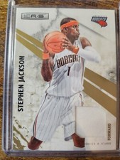 2010-11 Rookies & Stars Stephen Jackson Gold Materials Relic 137/299 #38 Bobcats