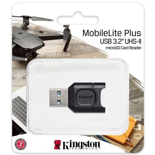 Kingston MobileLite Plus micro SD SDHC SDXC UHS-II UHS-I Card USB 3.0 3.1 Reader - Image 3 of 3