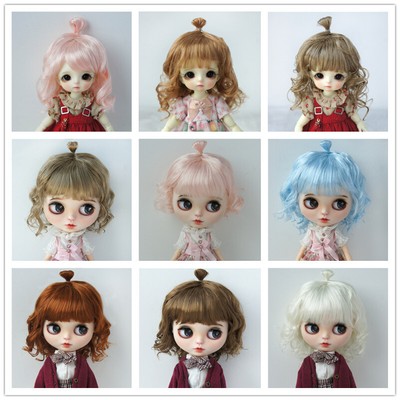 JD375 1/12 1/8 1/6 1/4 1/3 Cute Doll Wigs Lati Blythe OB11 BJD Hair For All Size