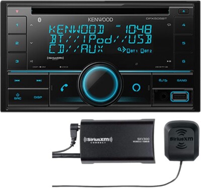 Kenwood DPX505BT CD Player Receiver w/ Bluetooth & Alexa + SiriusXM Tuner