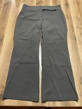 Rag Pants, Women's Size 15/16, Gray Silver, Striped, Dress Pants
