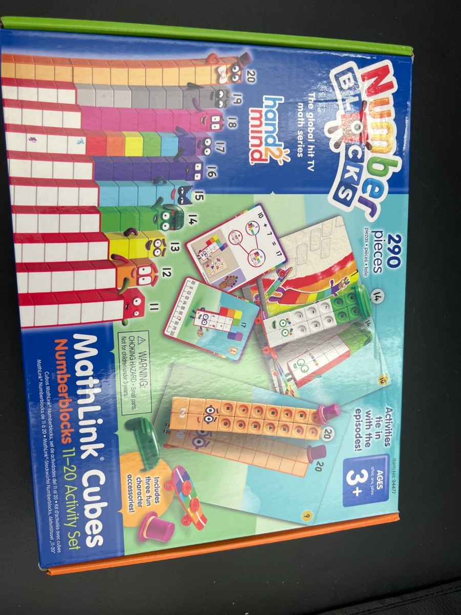 Number Blocks マスキングキューブ セット hand2mind MathLink Cubes Activity Set Numberblocks 21-30