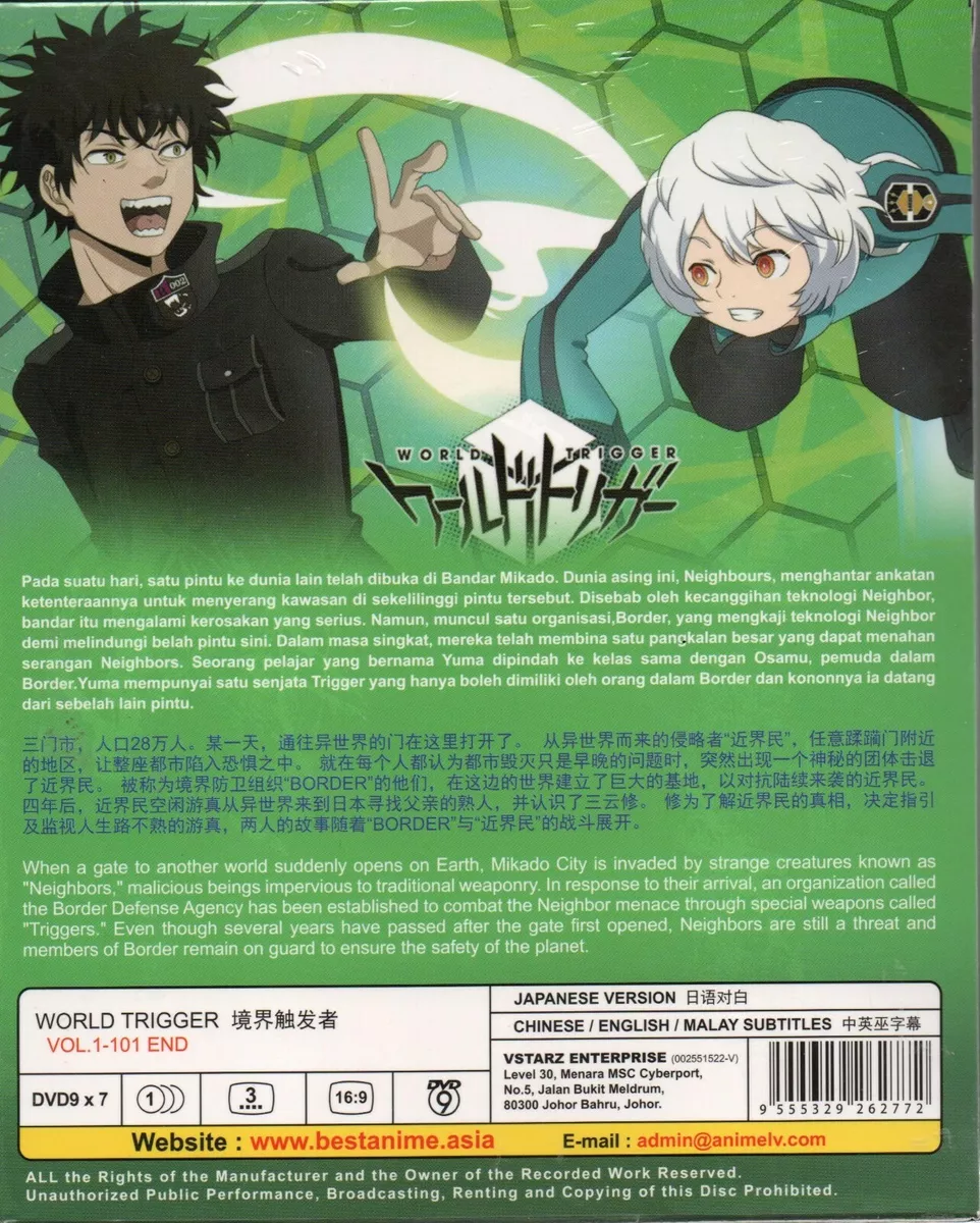 Anime DVD World Trigger Season 1-3 Vol.1-101 End English Subtitle 