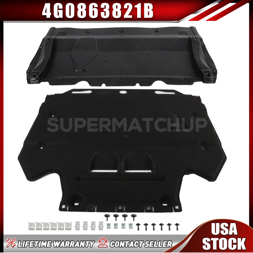 Radiator Support Cover+Splash Guards+Clips Fit For Audi A6 (4G/C7) A7 (4G) 11-18