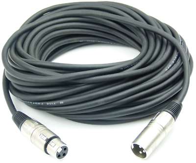 15 m Mikrofonkabel Adam Hall K3 MMF 1500 black XLR XLR 3 pol DMX Mikrofon Kabel