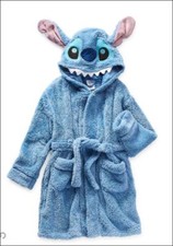 Disney Collection kids Unisex Stitch Long Sleeve Robe SZ 4 NWT lilo