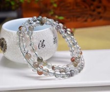 Natural The green ghost Beaded Bracelet Crystal Gemstone Stretch Bracelet