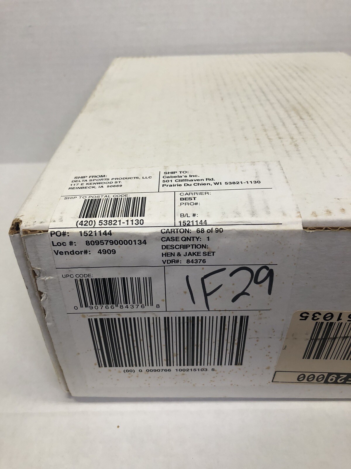 Vintage Cabela's Turkey Decoys Hen & Jake 84376 Made In USA for