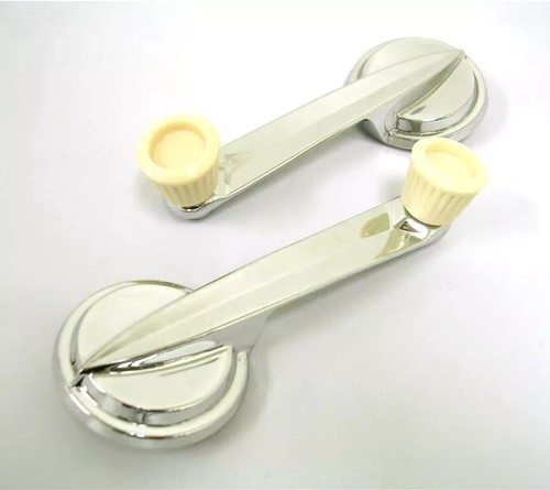 Chrome Window Crank Handle Set (Pair) – Fits Ford Pickup Trucks, Front Or Rear