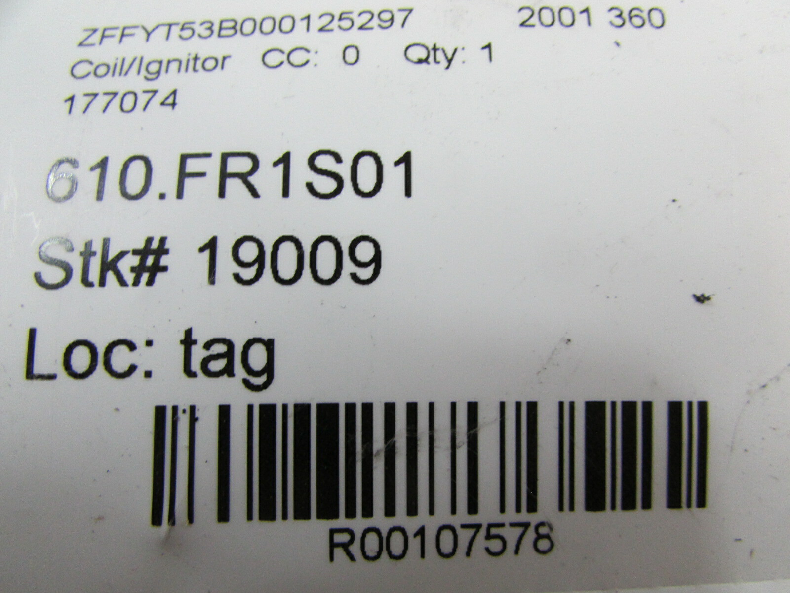 Ferrari 360, Coil, Ignitor Used, P/N 177074