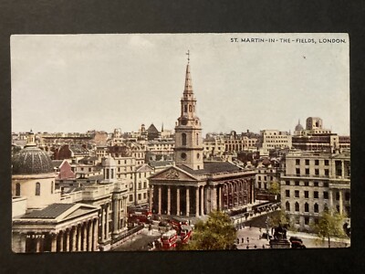 St Martin in the Fields London Vintage Postkarte P47