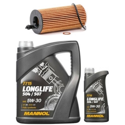 6L MANNOL 5W30 OIL CHANGE & FILTER SERVICE KIT FOR BMW 420i 430i F33 F83 16-20