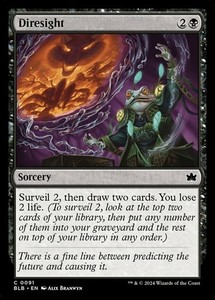 Diresight 91 Common Bloomburrow Magic: The Gathering