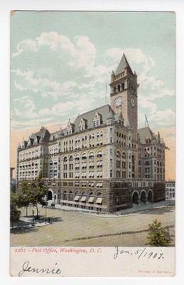Post Office, Washington, D. C. - Undivided card