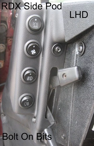 RDX LHD Side Pod for Switches LandRover Defender 1983 to 2006 Dashboard Console