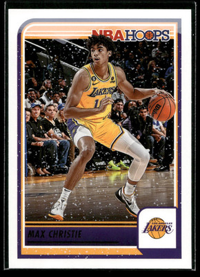 2023-24 Panini NBA Hoops Max Christie WINTER PARALLEL Los Angeles Lakers #55  