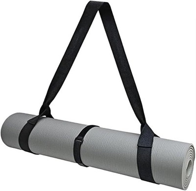 Yoga Mat Strap Carrier Adjustable Non Slip Holder Travel Gym Black