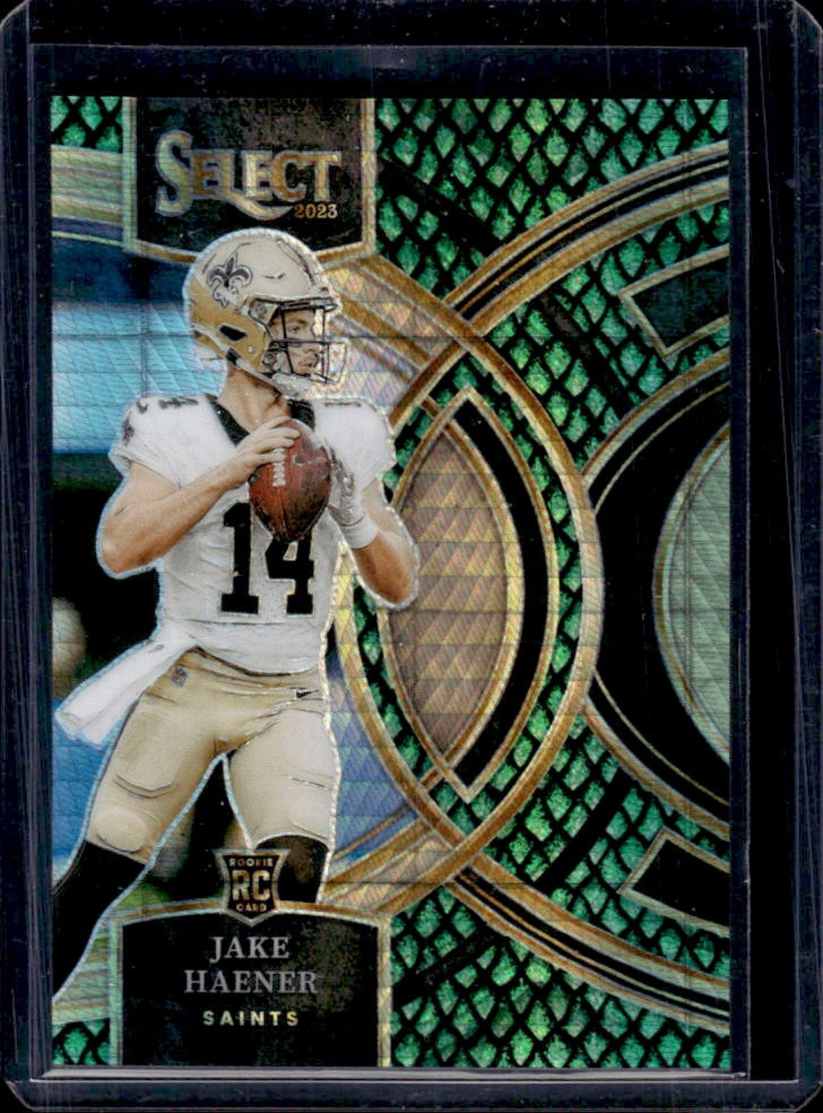 2023 Select Jake Haener RC Dragon Scale Prizm Premier #18/70 Saints