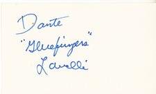 HOF -DANTE LAVELLI- Signed/Autograph/Auto CLEVELAND BROWNS Football Index Card