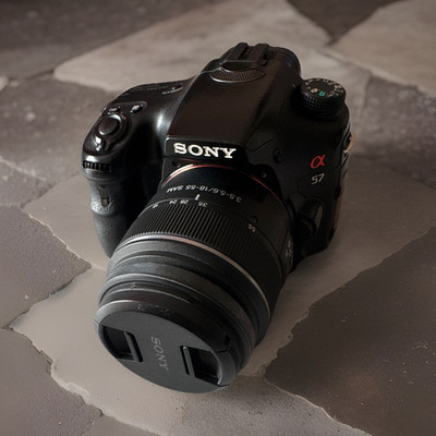 Sony Alpha SLT-A57 DSLR-Kamera 16,1 MP mit 18-55mm Objektiv und Zubehör
