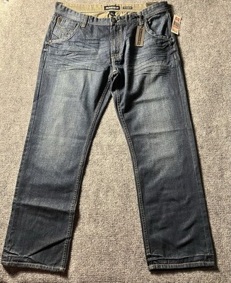 ECKO UNLTD Mens Jeans 40X32 SLIM STRAIGHT FIT Medium Wash Blue Denim Cowboy NWT