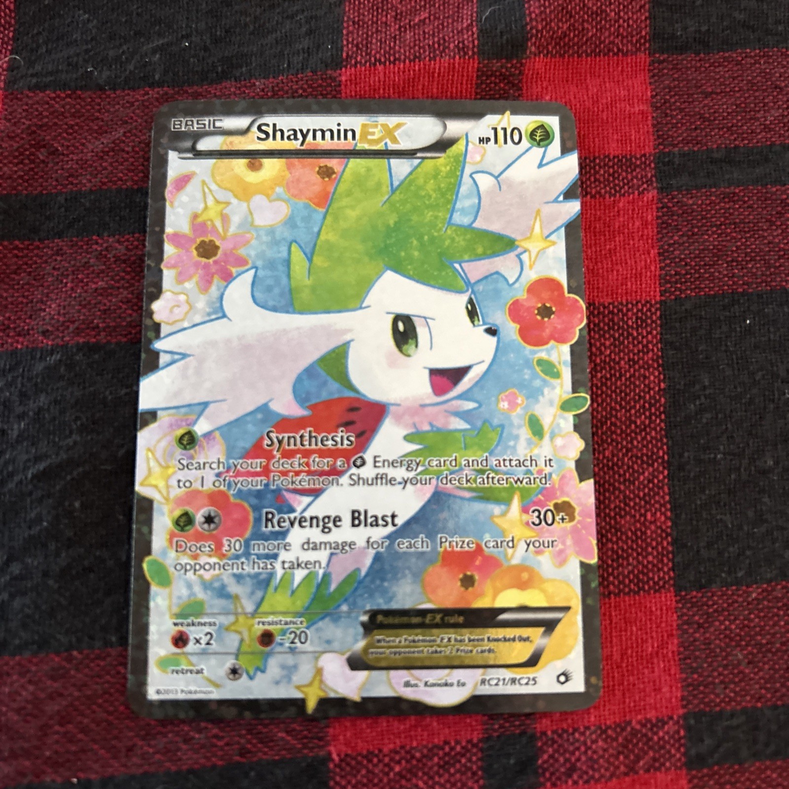 Shaymin EX RC21/RC25 Full Art Legendary Treasures Radiant Collection Holo LP