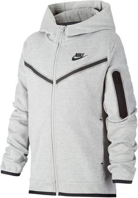 Nike Tech Pack Fleece Windrunner Full Zip Hoodie Kids Grey DD8755 063 S 128CM - Bild 1 von 2