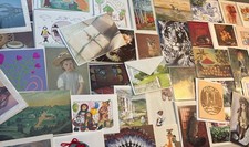 LOT OVER 60 VINTAGE Greeting Cards BLANK NO WORDS W/ Envelopes VARIOUS THEMES