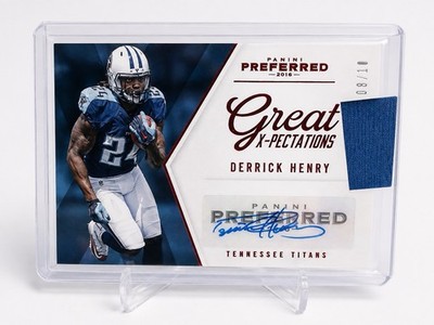 2016 Panini Preferred Derrick Henry RC Auto Great X-Pectations #333 /10 01/10
