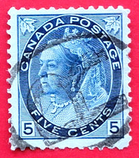 Canada Stamp 79  Queen Victoria Numeral Issue  Used Registered Cancel