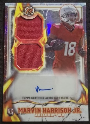 2025 Topps Ignite Marvin Harrison Rookie RC Dual Jersey Auto #IPA-MH CARDINALS