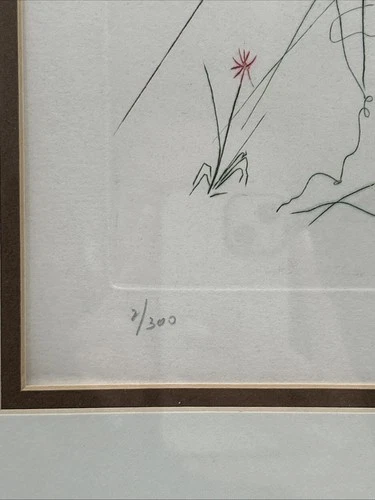 2/300 d'après Salvador DALI (1904-1989) "Sirène au dauph 23 x 17