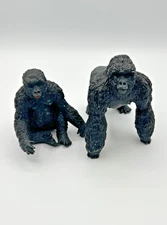 VTG Safari Ltd. Gorillas Wildlife Animal Figures/2 1990 Sitting Walking Jungle
