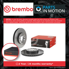 2x Brake Discs Pair Vented Front 288mm 09.9145.11 Brembo  1K0615301K Quality