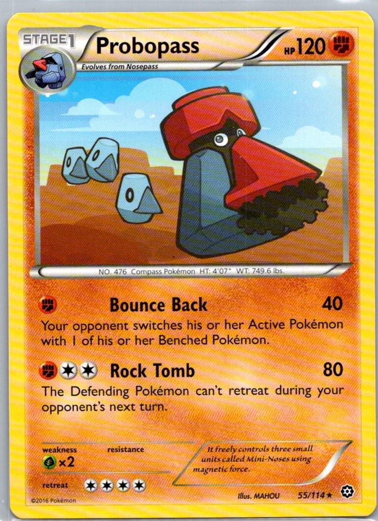 Pokemon TCG Probopass 55/114 Steam Siege NM