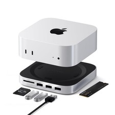 Satechi Mac mini M4 Hub  Stand with NVMe SSD Enclosure, Silver