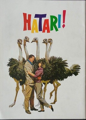HATARI Japanese movie Program JOHN WAYNE HOWARD HAWKS ELSA MARTINELLI 1962