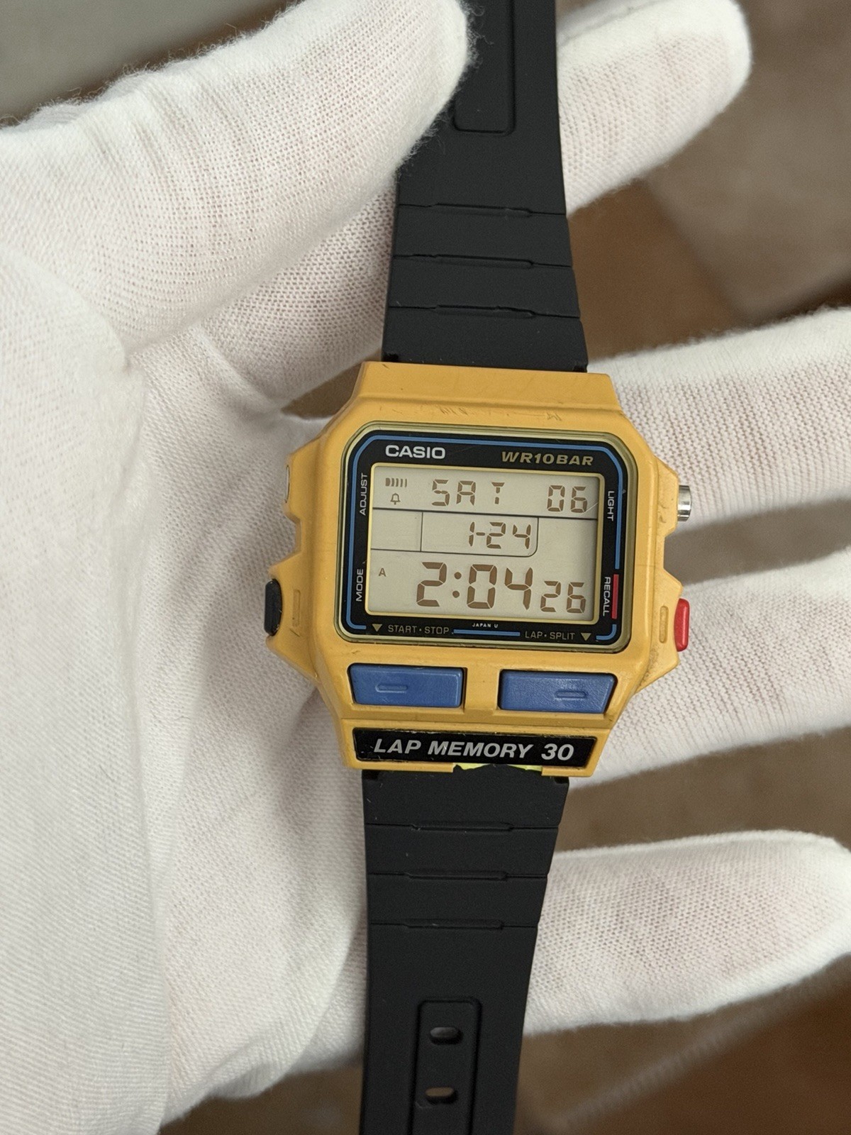 Rare Vintage Casio SDB-500W Lap Memory 30 Men’s Digital Sports Watch JDM 1980s