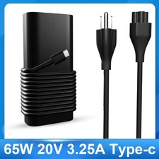 65W USB-C Laptop Charger Compatible for HP Spectre x360 Envy Chromebook 11 G1 EE