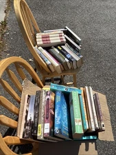 Used Book Self Care Package (5 used books, candle, stickers, tea & more)