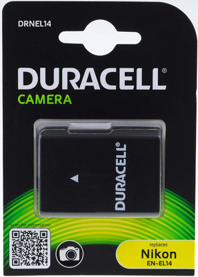 Duracell Akku für Nikon Typ EN-EL14 1100mAh 7,4V 1100mAh/8,1Wh Li-Ion Schwarz