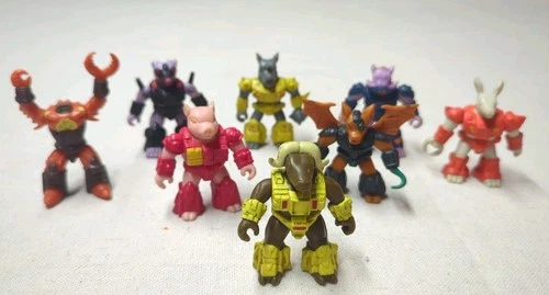 Hasbro Takara Battle Beasts Lot of 8 Figures No weapons Aardvark Bat